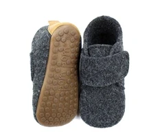 Pom Pom hjemmesko antracite uld